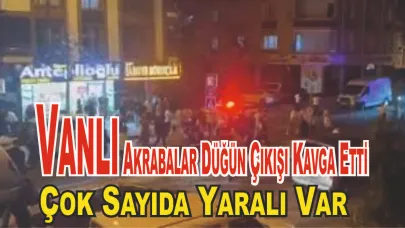 Vanlı Akrabalar Düğün Çıkışı Kavga Etti: Çok Sayıda Yaralı Var