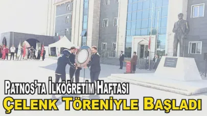 Patnos’ta İlköğretim Haftası Çelenk Töreniyle Başladı