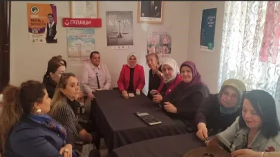 Erzurum Valisi Mustafa Çiftçi’nin eşinden Türk Anneler Derneğine ziyaret