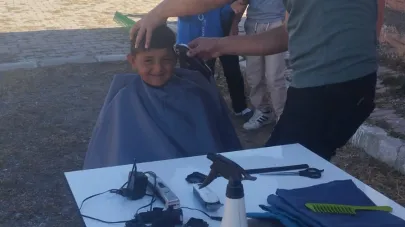 Tutak’ta öğrencilere ücretsiz kuaför hizmeti