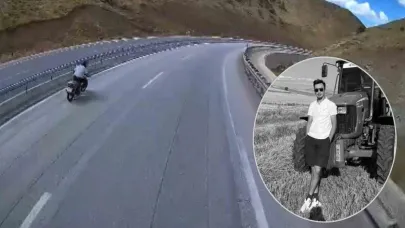 Erzincanlı genç yeni aldığı motosikletle ölüme gitti: Kaza anı araç kamerasına yansıdı