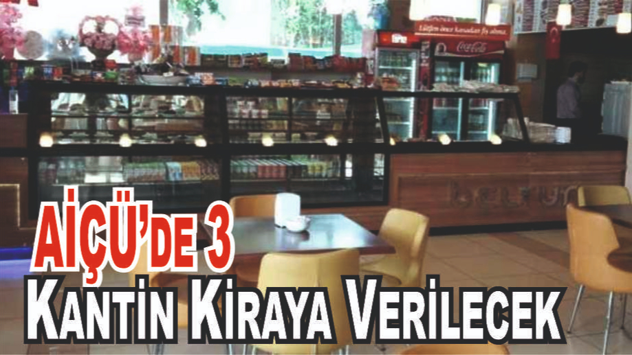 Ağrı İbrahim Çeçen Üniversitesi 3 Kantin Alanını Kiraya Veriyor