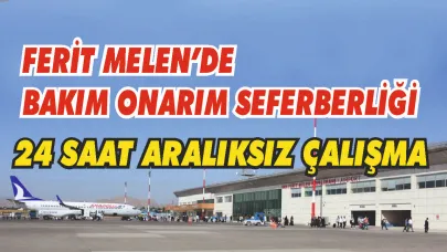 Van Ferit Melen Hava Alanında Hummalı Çalışma