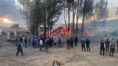 Tekman’da korkutan ot yangını