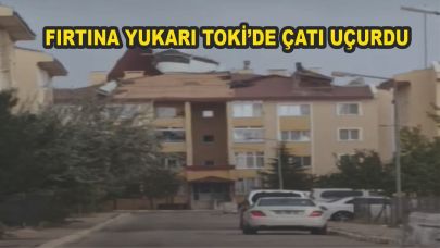 Fırtına Yukarı Tokide Çatı Uçurdu (Videolu Haber)