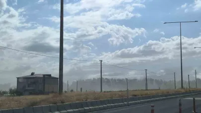 Adilcevaz’da toz bulutu etkili oldu