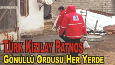 Patnos'ta Kızılay Gönüllüleri Sahada