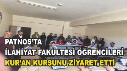 Patnos İlçe Müftüsü ve Üniversiteli Öğrencilerden Kur'an Kursu Ziyareti