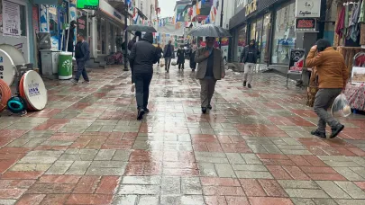 Ağrı’nın yüksek kesimlerine kar, kent genelinde yağmur