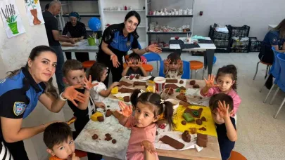 Hakkari polisinden miniklere seramik sürprizi