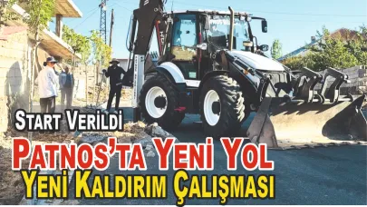 Mahalleye Yeni Yol, Yeni Kaldırım