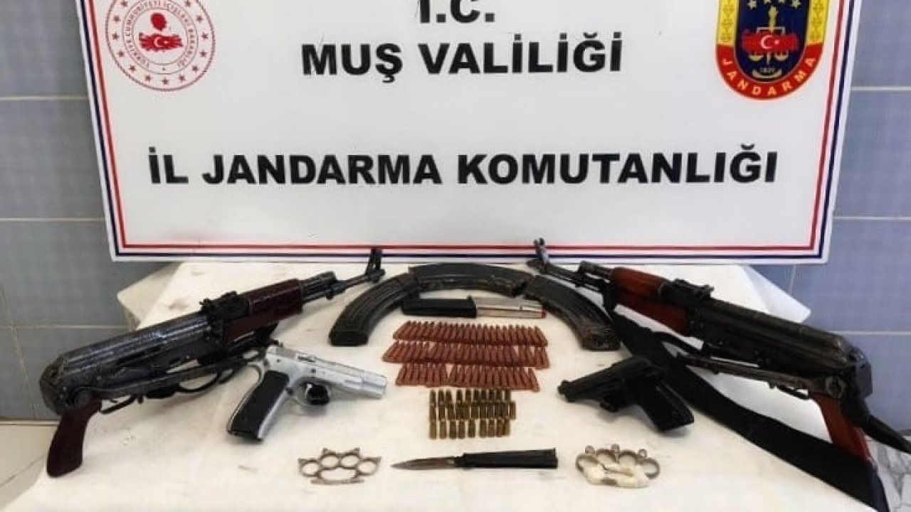 Bulanık ilçesinde silah ve mühimmat ele geçirildi