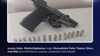 Polis ekipleri Bingöl’de tabanca ele geçirdi