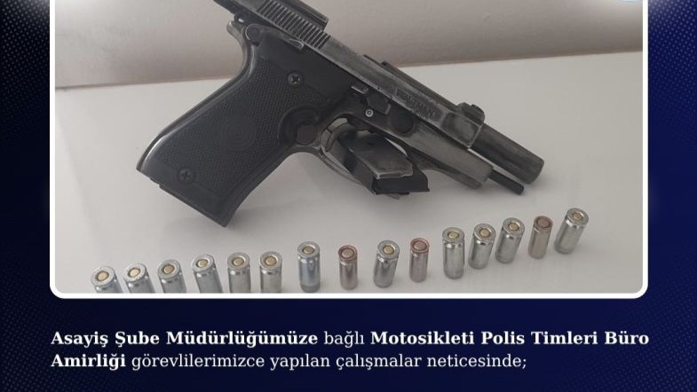 Polis ekipleri Bingöl’de tabanca ele geçirdi