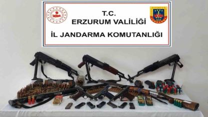 Erzurum İl Jandarma Komutanlığı’ndan silah operasyonu