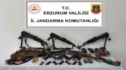 Erzurum İl Jandarma Komutanlığı’ndan silah operasyonu