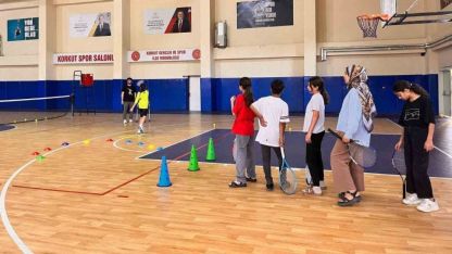 Korkut’ta tenis antrenmanları sürüyor