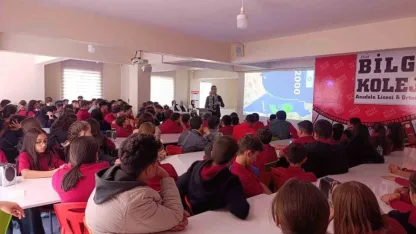 Bilge koleji öğrencilerinden Filistin’e destek: ‘mavi kurdele’ etkinliği
