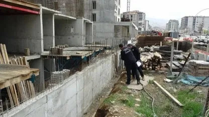 İnşaat alanında meydana gelen iş kazasında 1 işçi yaralandı