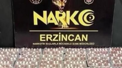 Polis yolcu otobüsünde 6 bin 335 adet uyuşturucu hap ele geçirdi