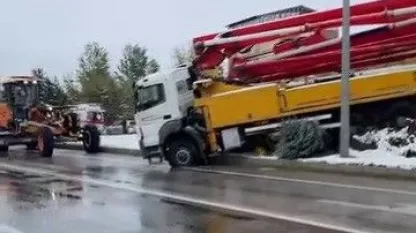 Kar yağışı trafik kazalarına neden oldu