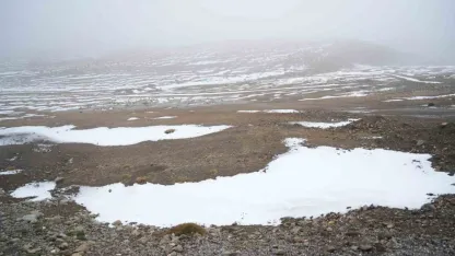 Muş’a mevsimin ilk karı yağdı