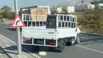 Malatya’da hafriyat kamyonu ile kamyonet çarpıştı: 1 ölü
