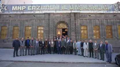 Erzurum'da muhtarlar kahvaltıda buluştu