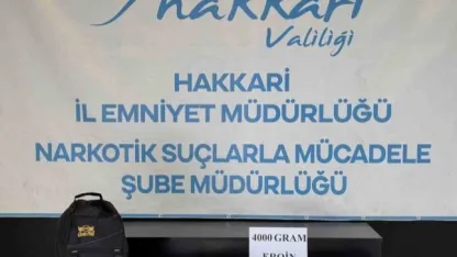 Polis Hakkari’de 43 kilo uyuşturucu ele geçirdi
