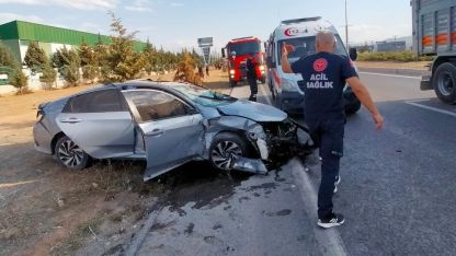 İki otomobilin karıştığı kazada: 2 yaralı