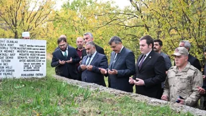 İspir’deki heyelan bölgesine kaya tahkimatı  yapılıyor