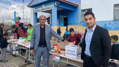 Patnos Alatay Köyü öğrencilerinden Gazze’ye anlamlı destek