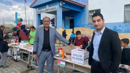 Patnos Alatay Köyü öğrencilerinden Gazze’ye anlamlı destek
