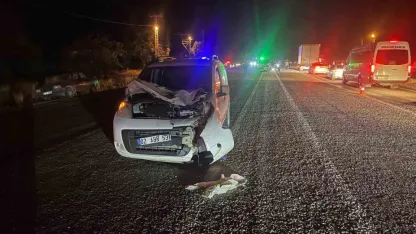 Hafif ticari aracın çarptığı yaya hayatını kaybetti