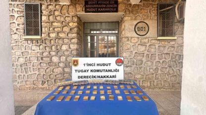 Güvenlik güçleri 36 kilo sarma altın ele geçirdi
