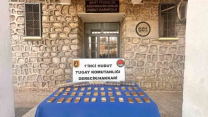 Güvenlik güçleri 36 kilo sarma altın ele geçirdi
