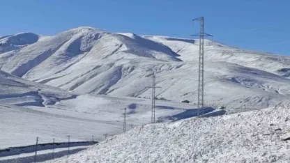 Taşlıçay’da kar yağışıyla Gündoğdu köyü beyaza büründü