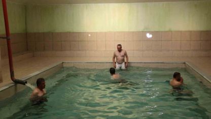 Erzurum'da 40 derecelik suya yoğun ilgi