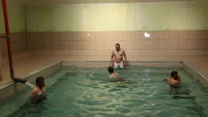 Erzurum'da 40 derecelik suya yoğun ilgi