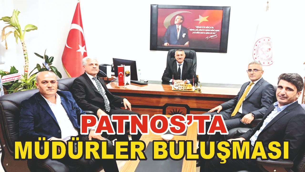 Ağrı İlçe Müdürleri, Patnos İlçe Milli Eğitim Müdürü'ne Ziyarette Bulundu