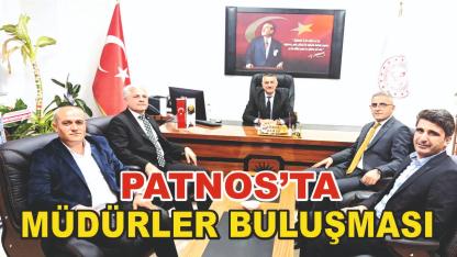 Ağrı İlçe Müdürleri, Patnos İlçe Milli Eğitim Müdürü'ne Ziyarette Bulundu