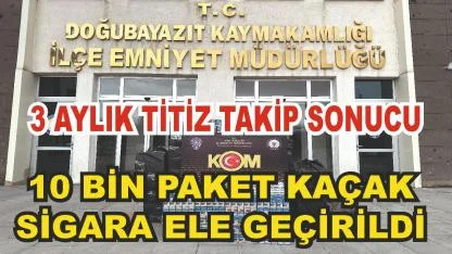 Ağrı’da 3 Ay Süren Takip Sonucu Kaçak Sigara Operasyonu (Videolu Haber)