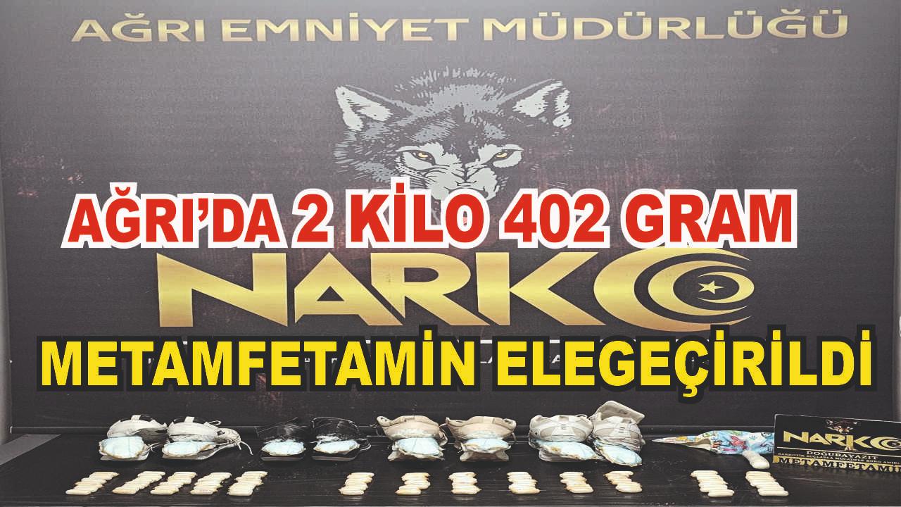 Ağrı’da Ayakkabı Tabanına Gizlenmiş Uyuşturucu Ele Geçirildi