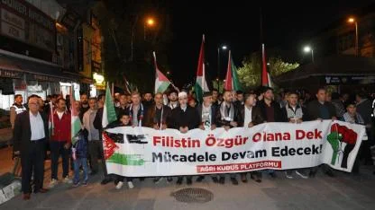 Ağrı’da Filistin’e Destek Çağrısı: “Zulmün Karşısında Sessiz Kalmayacağız”