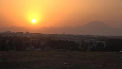 Ağrı’da gün batımı büyüledi