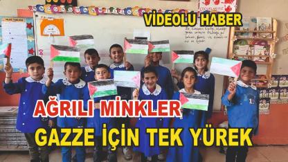 Ağrı’da Öğrenciler Gazze İçin Tek Yürek Oldu