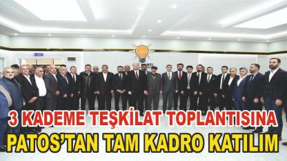 Ağrı’daki 3 Kademe Teşkilat Toplantısına Patnos'tan Tam Kadro Katılım