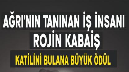 Ağrı'nın Tanınan İş İnsanından Rojin Cinayetine Ödül Vaadi