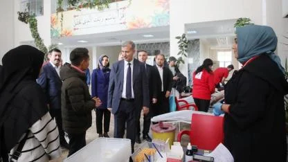 AİÇÜ’de Kızılay Kan Bağışı Standı Açıldı
