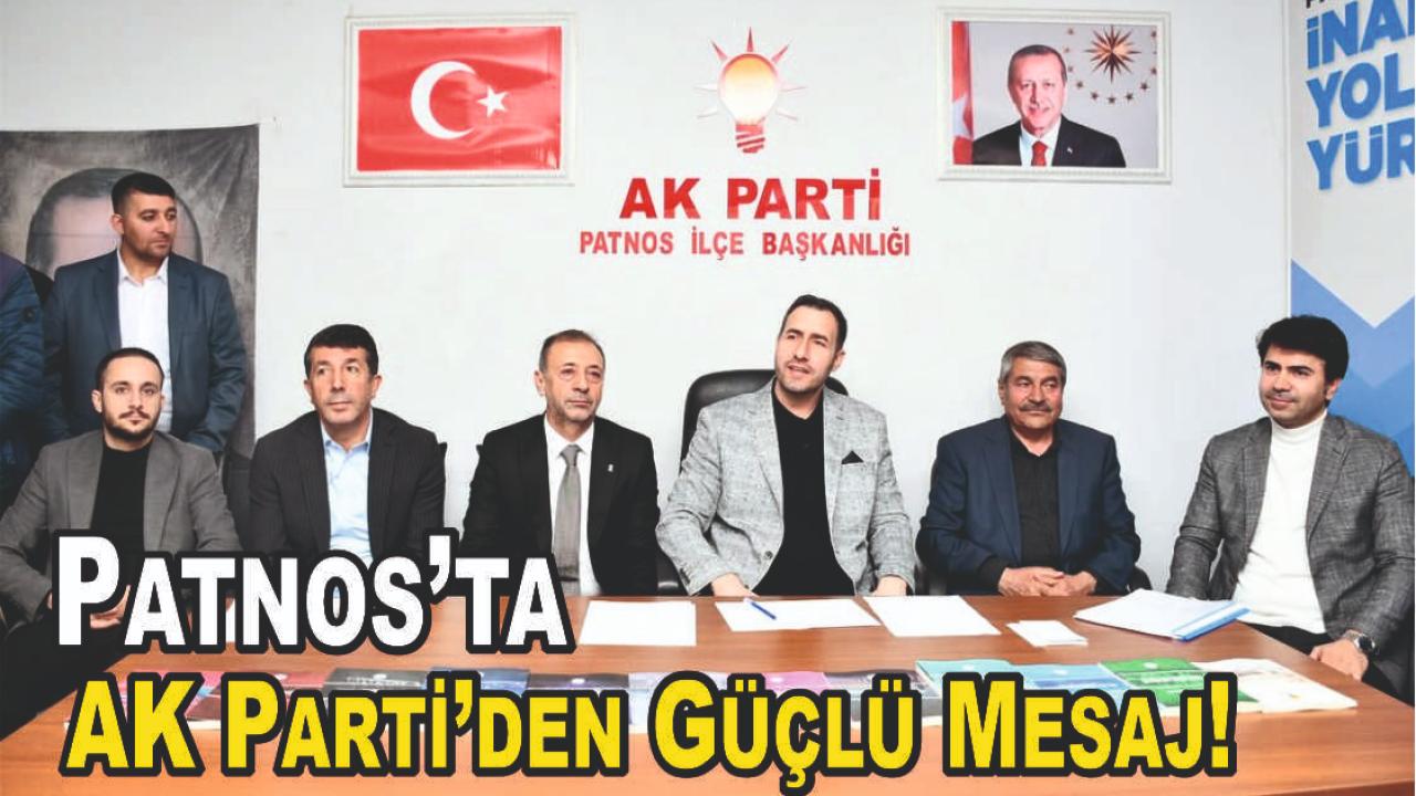 AK Parti Patnos’ta İstişareyle Güçleniyor!